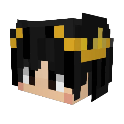 bas005 Minecraft avatar head, 3D render