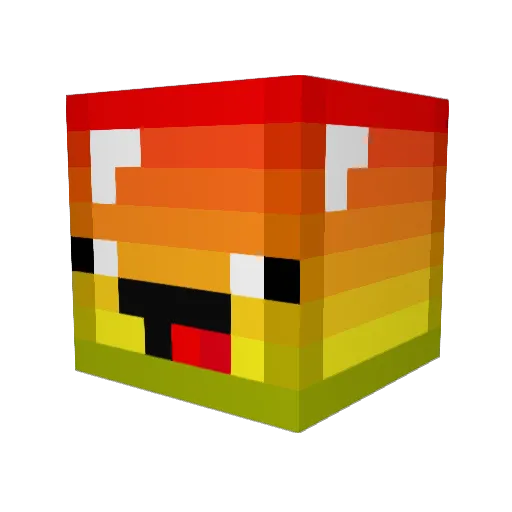 bas_burg Minecraft avatar head, 3D render