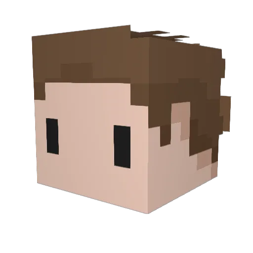 bas_h Minecraft avatar head, 3D render