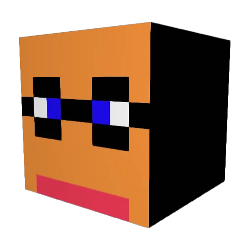 basa024 Minecraft avatar head, 3D render