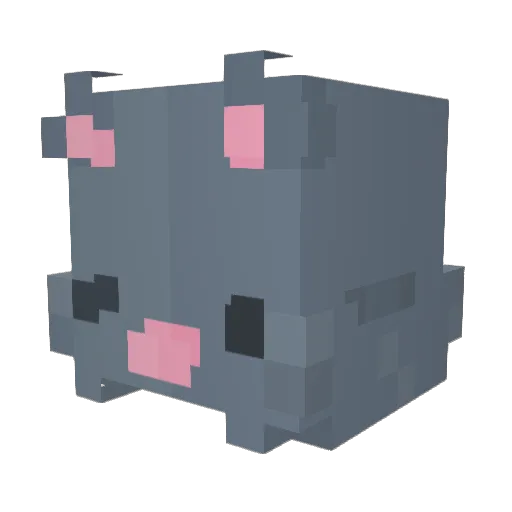 basaltlace Minecraft avatar head, 3D render
