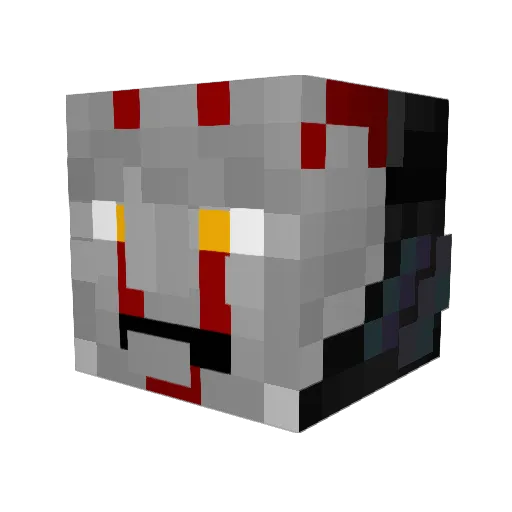 bascops Minecraft avatar head, 3D render