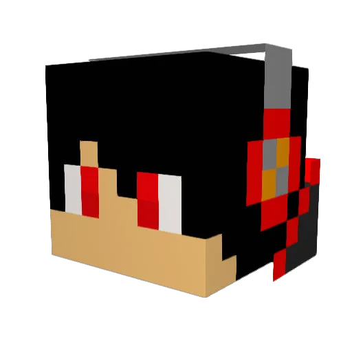 baseball_bob Minecraft avatar head, 3D render