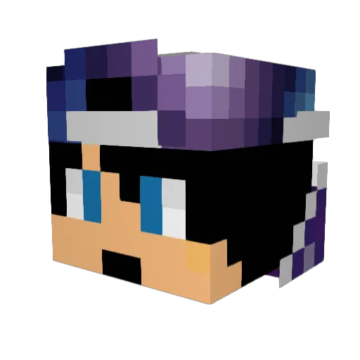 baseballchubby Minecraft avatar head, 3D render