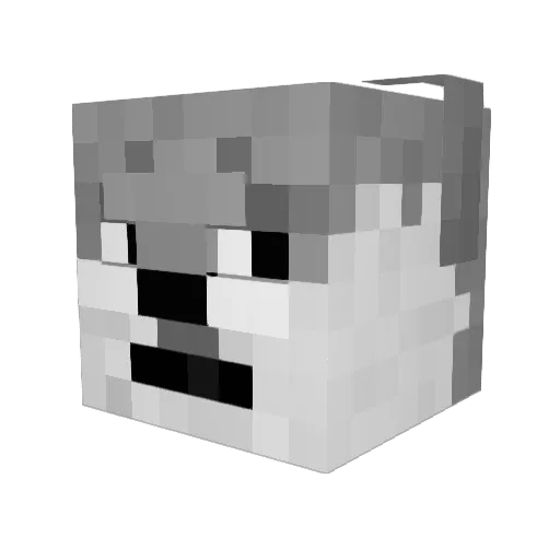 baseballman8 Minecraft avatar head, 3D render