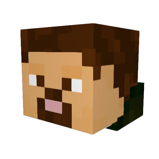 baseballmaster27 Minecraft avatar head, 3D render