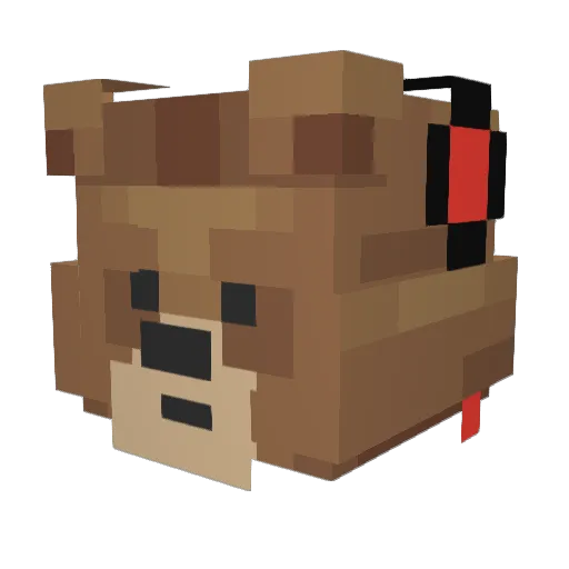 basebear227 Minecraft avatar head, 3D render