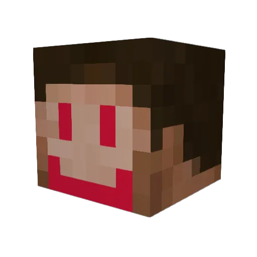 basebol8043 Minecraft avatar head, 3D render