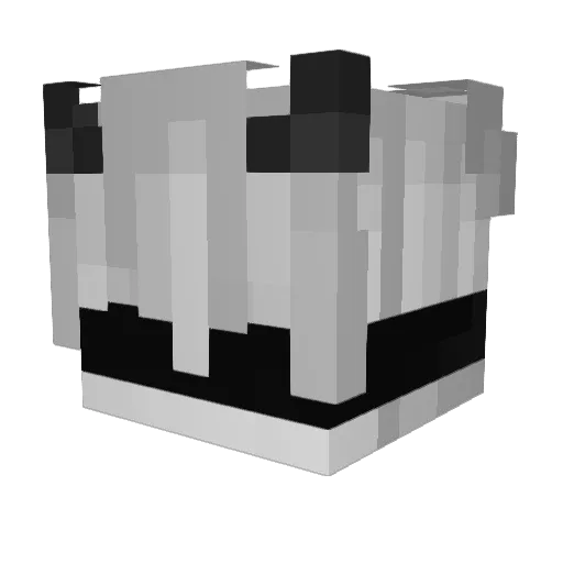 basedexile Minecraft avatar head, 3D render