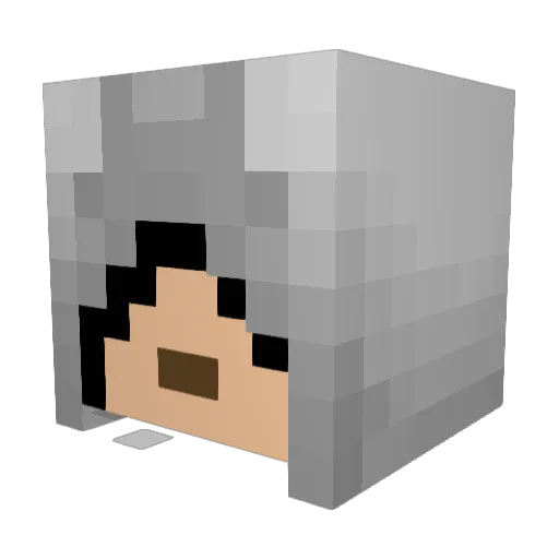 basely4 Minecraft avatar head, 3D render
