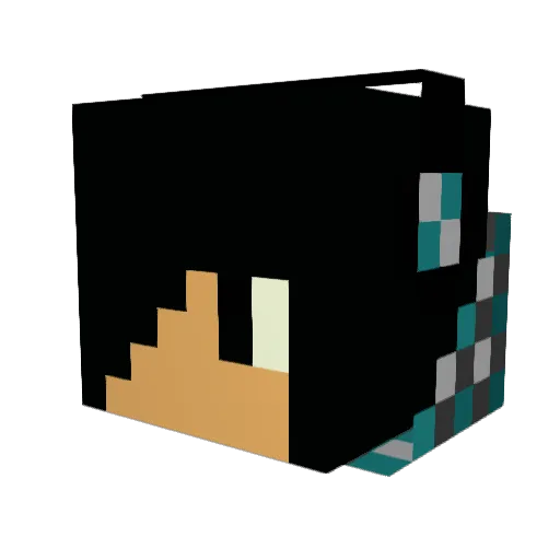 bash1206 Minecraft avatar head, 3D render
