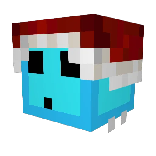 bash Minecraft avatar head, 3D render