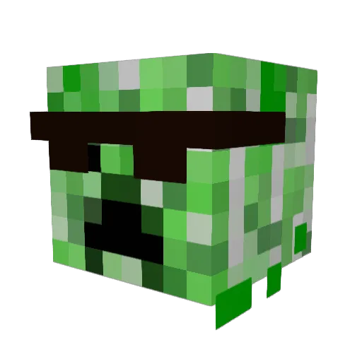 bash_the_man627g Minecraft avatar head, 3D render