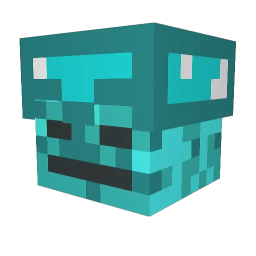 basher2626 Minecraft avatar head, 3D render
