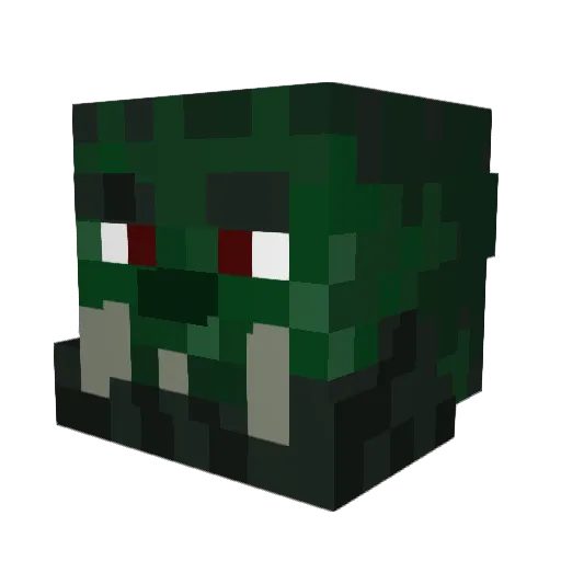 bashio_ Minecraft avatar head, 3D render