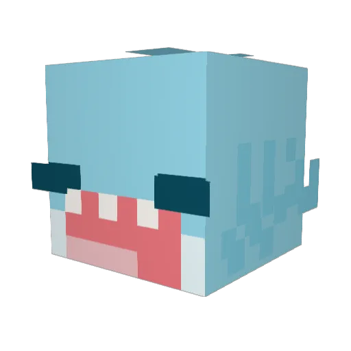 bashio_gigant Minecraft avatar head, 3D render