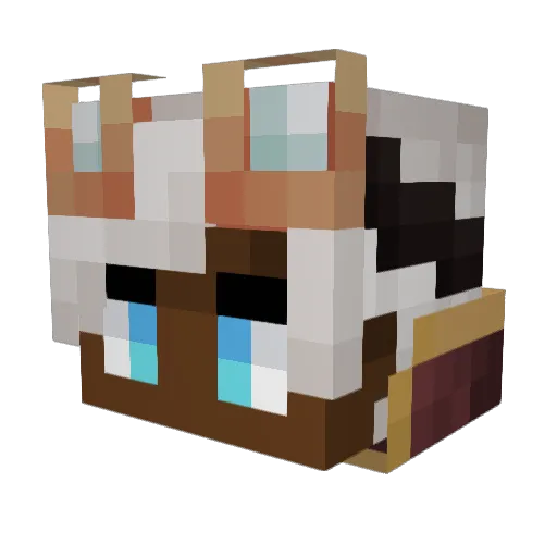 bashtion Minecraft avatar head, 3D render