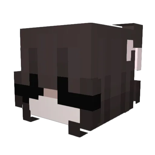 basickle Minecraft avatar head, 3D render