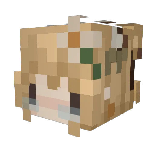 basilossom Minecraft avatar head, 3D render
