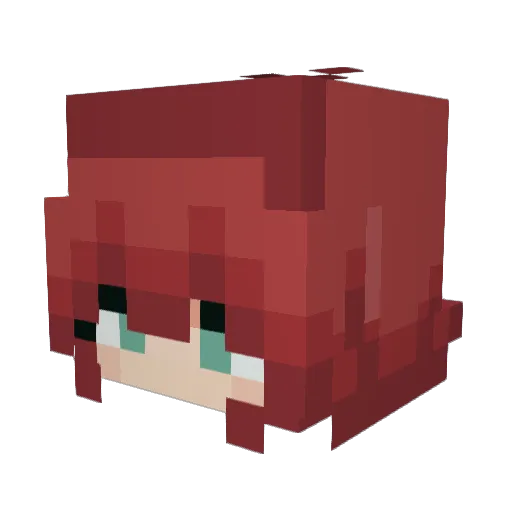 basilow Minecraft avatar head, 3D render