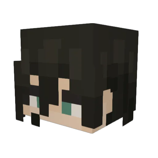basilssunflower Minecraft avatar head, 3D render