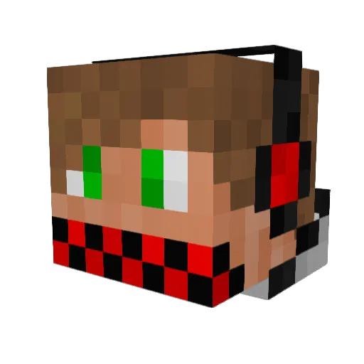 basix628 Minecraft avatar head, 3D render