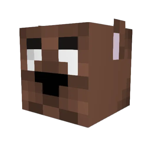 baskerville77 Minecraft avatar head, 3D render