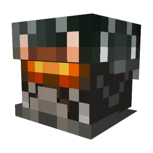 baskoen123 Minecraft avatar head, 3D render