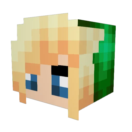 basmanstes Minecraft avatar head, 3D render