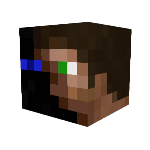 bass698 Minecraft avatar head, 3D render