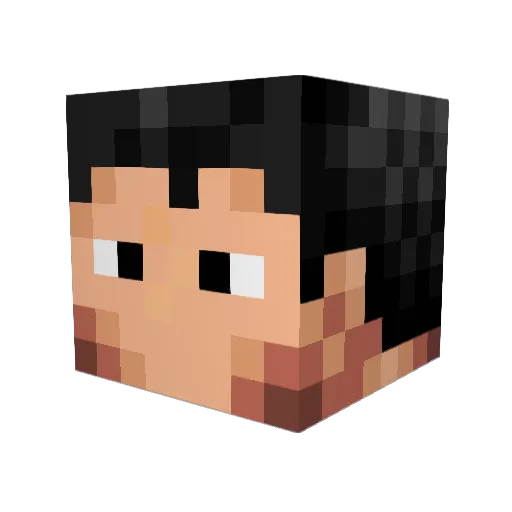bassamQ7 Minecraft avatar head, 3D render