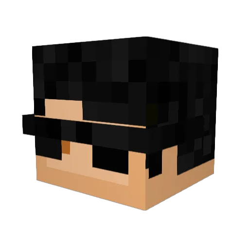 bassfishbbx Minecraft avatar head, 3D render