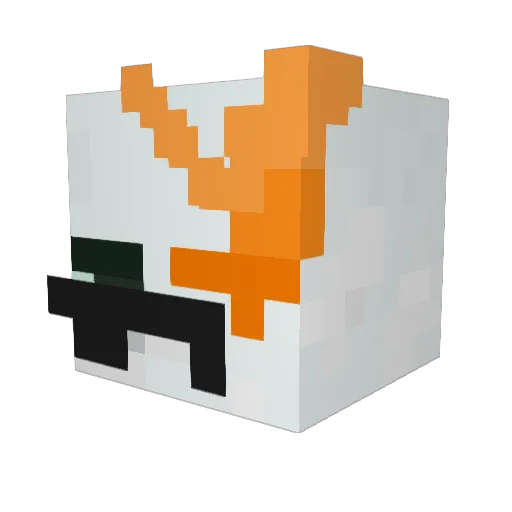 bastaboy Minecraft avatar head, 3D render
