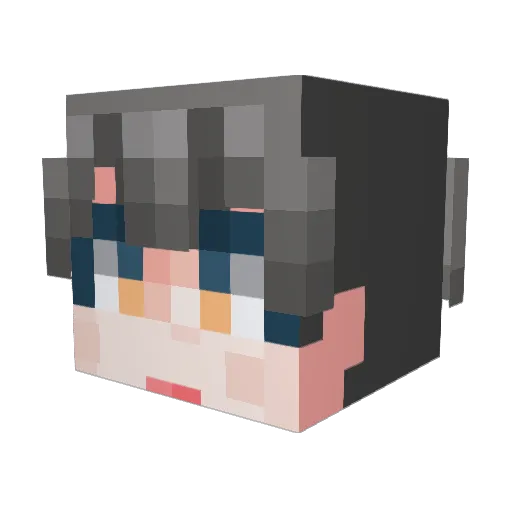 bastfery Minecraft avatar head, 3D render