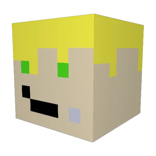 basti76531 Minecraft avatar head, 3D render