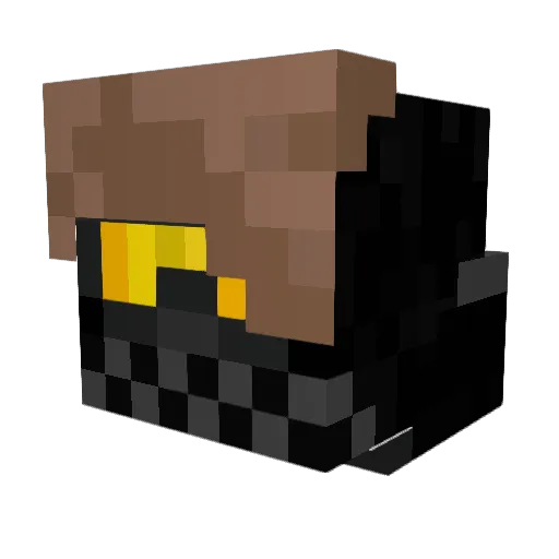 bastian302 Minecraft avatar head, 3D render
