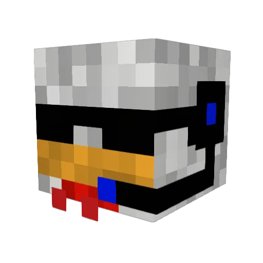 bastiantoast Minecraft avatar head, 3D render
