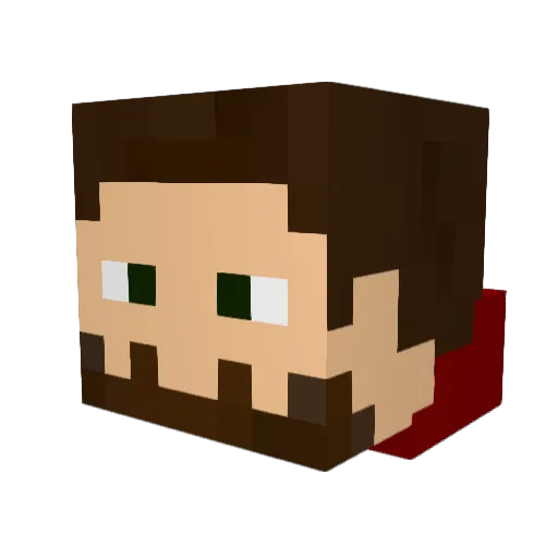bastii98 Minecraft avatar head, 3D render