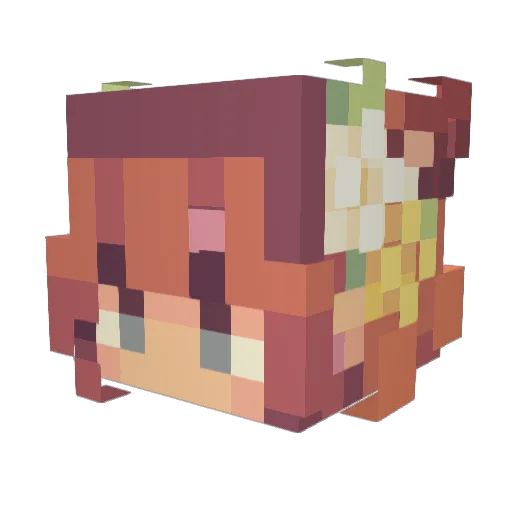 bastimoldovan Minecraft avatar head, 3D render
