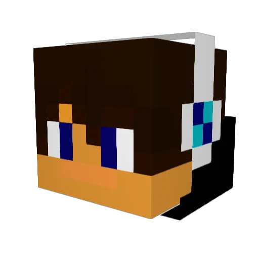 bastinac Minecraft avatar head, 3D render