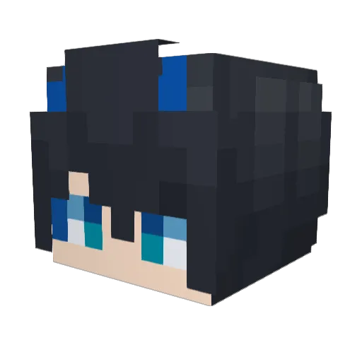 bastroo Minecraft avatar head, 3D render