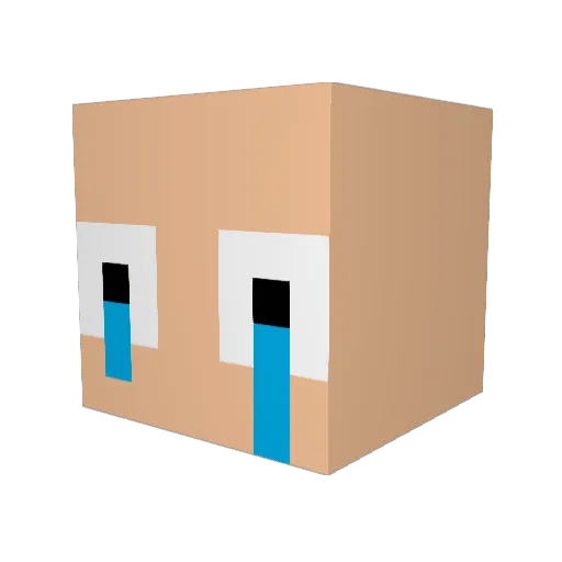 basurerodepedro Minecraft avatar head, 3D render