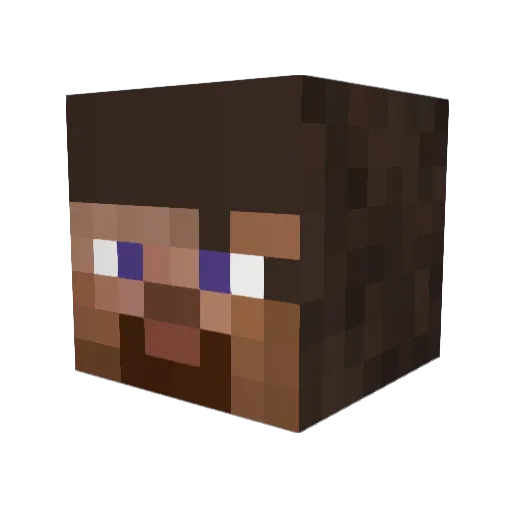baswag Minecraft avatar head, 3D render