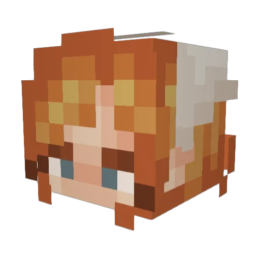 bat2kool Minecraft avatar head, 3D render