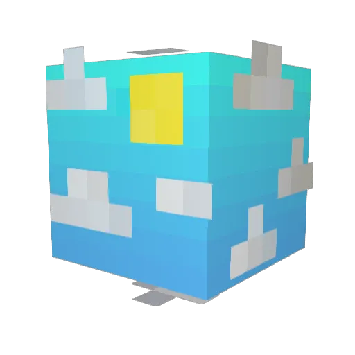 bat_I_cat Minecraft avatar head, 3D render