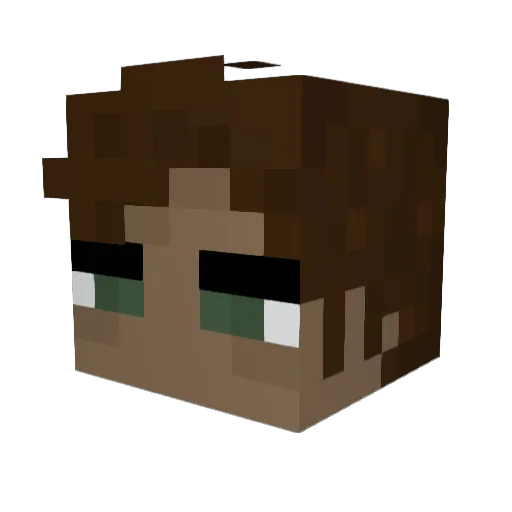 bat_maggot333 Minecraft avatar head, 3D render