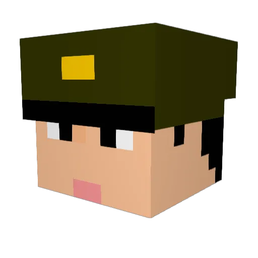 bata1114 Minecraft avatar head, 3D render