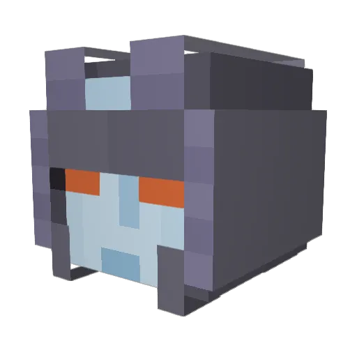 batastrophe Minecraft avatar head, 3D render