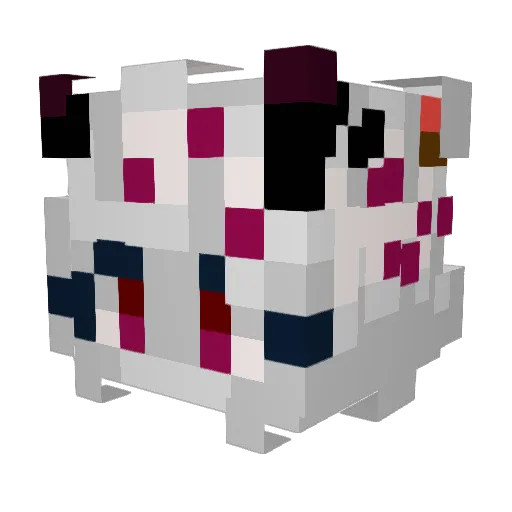 batata433 Minecraft avatar head, 3D render
