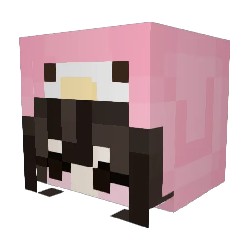 batcat444 Minecraft avatar head, 3D render